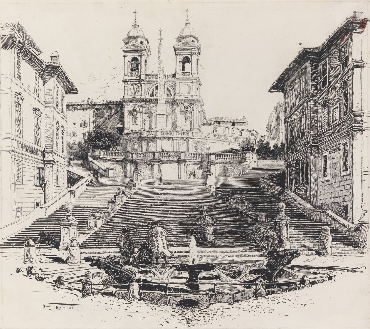 Casa de Keats en Roma de Harry Fenn