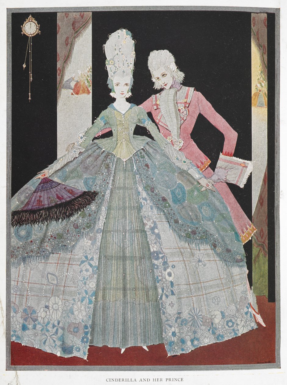 Cenicienta y su príncipe". de Harry Clarke
