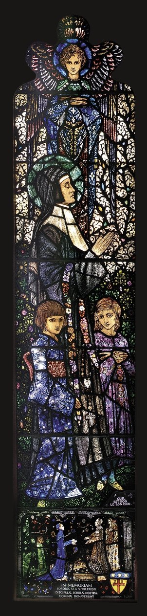 La bendita Julie con dos niños, 1927 de Harry Clarke
