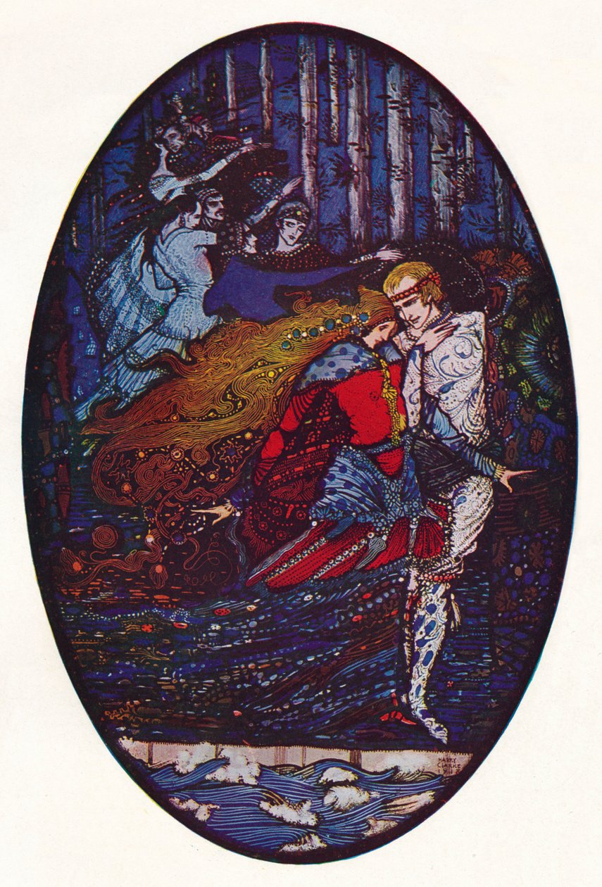 El encuentro, c1918 de Harry Clarke