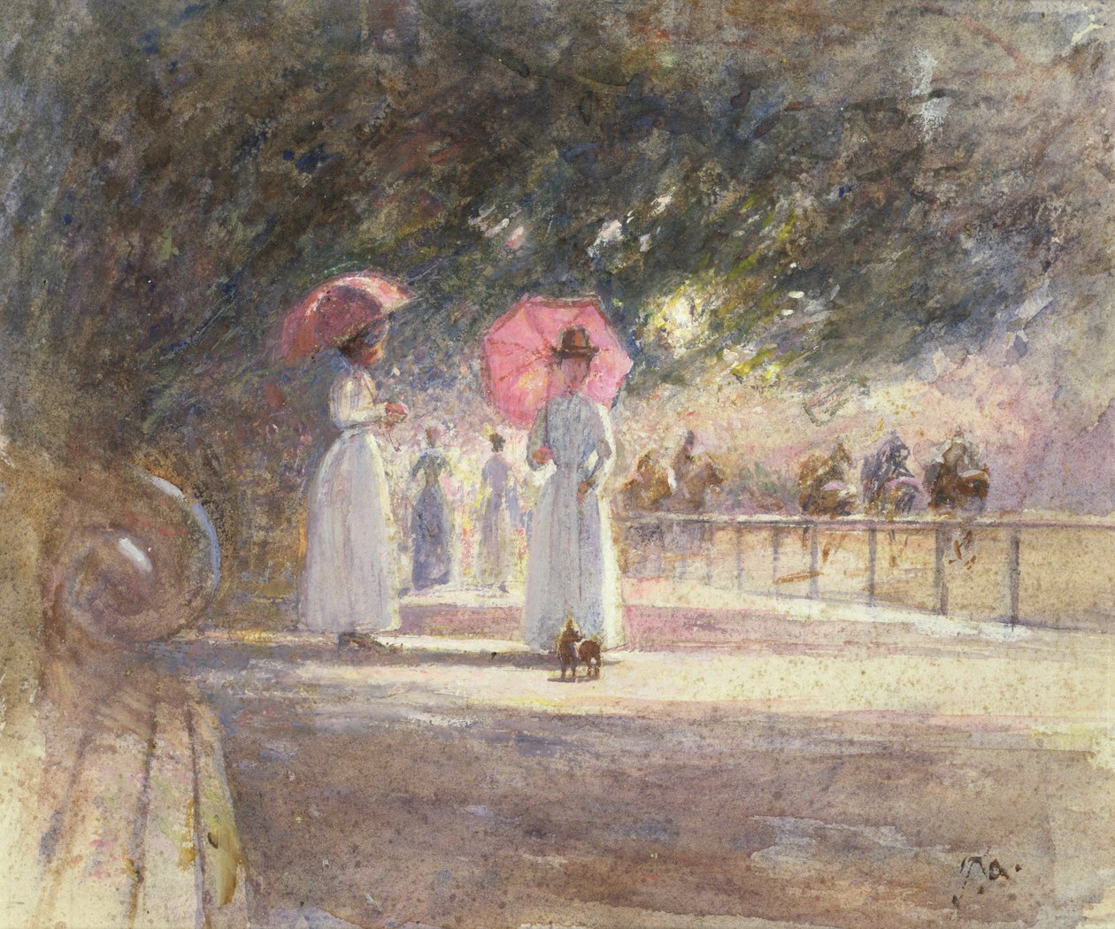 Rotten Row (óleo sobre lienzo) de Harry Fidler