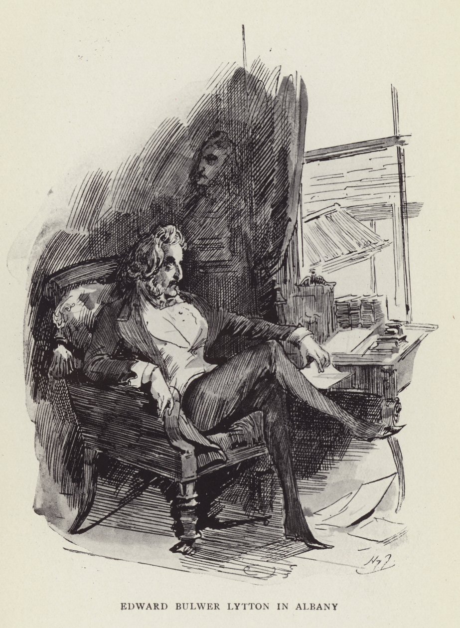 Edward Bulwer Lytton en Albany de Harry Furniss