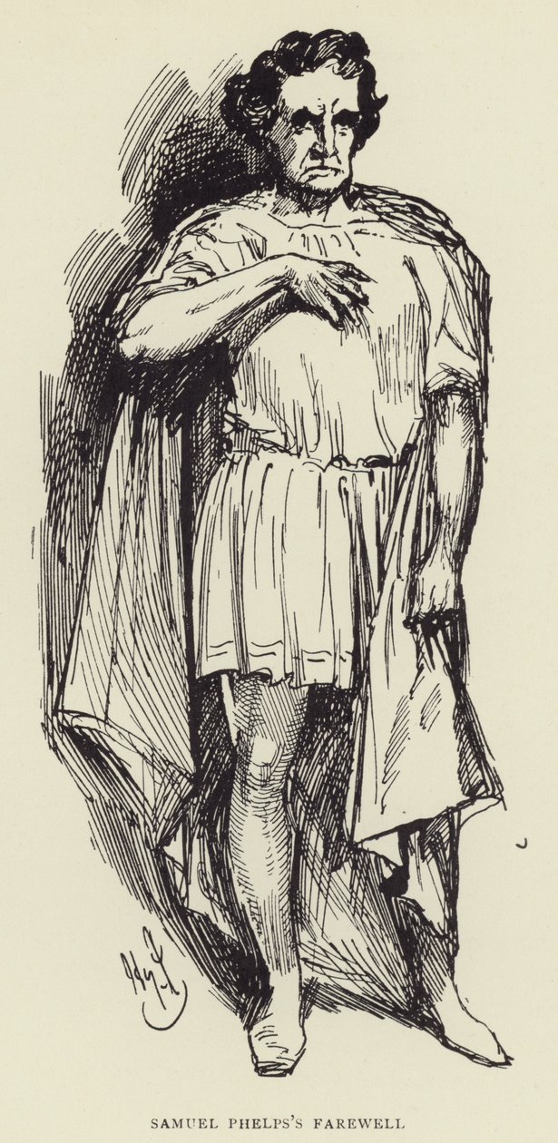 Despedida de Samuel Phelps de Harry Furniss