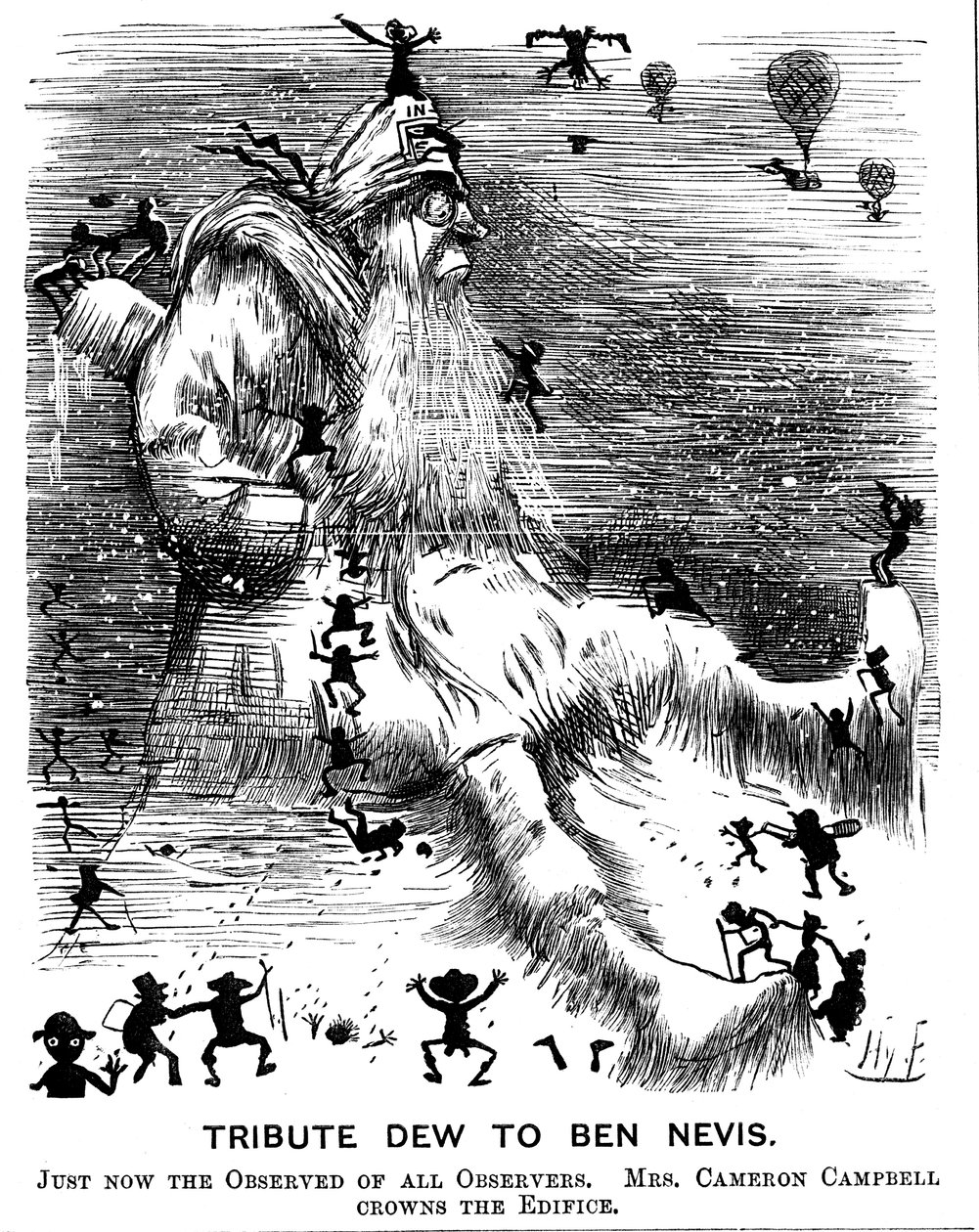Tributo a Ben Nevis, 1883 de Harry Furniss
