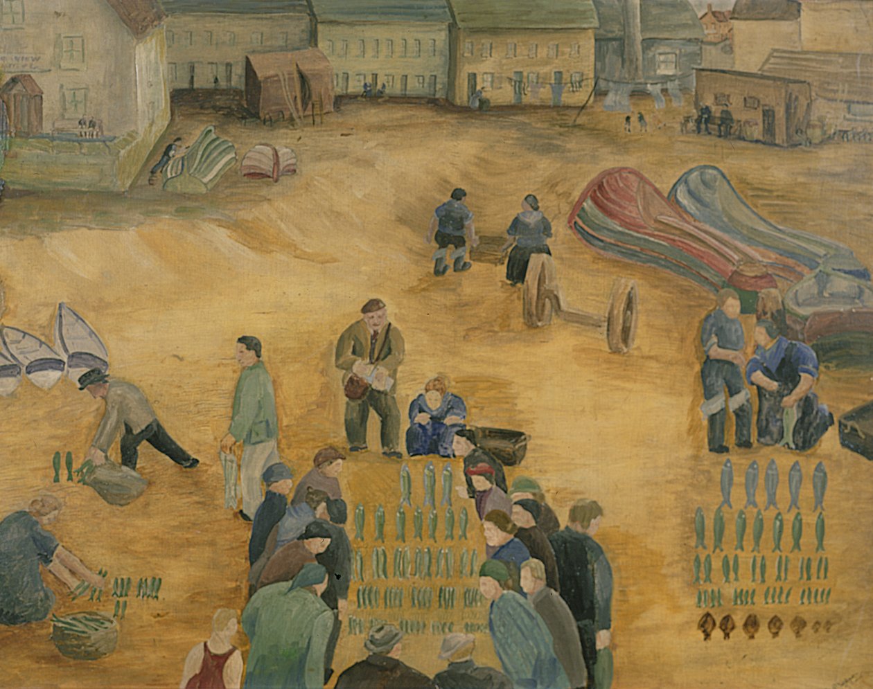 Venta de Pescado, 1938 de Harry Mitten Wilson
