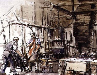 Doblado de una Llanta, El Patio del Ruedero de Harry Morley
