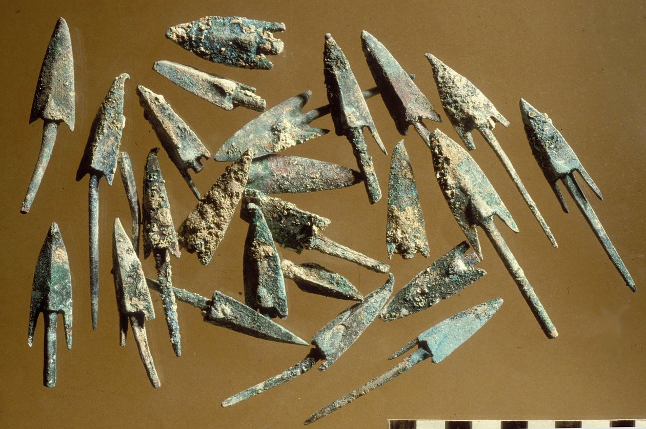 Puntas de flecha encontradas en la Ciudadela de Jerusalén de Hasmonean