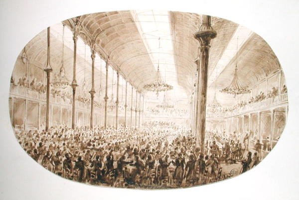 Un banquete, c.1865 de Hector Horeau