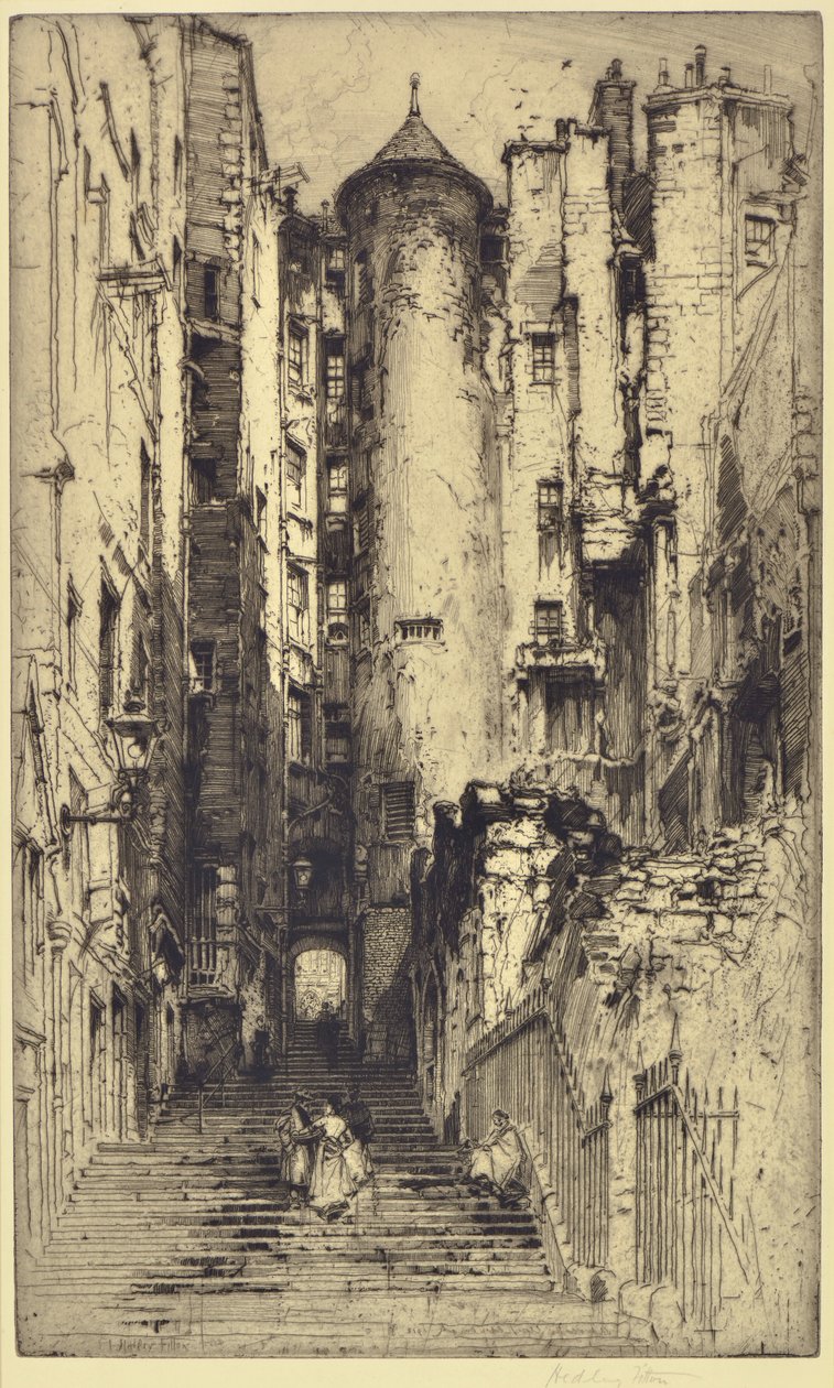 Advocates Close, Edimburgo de Hedley Fitton