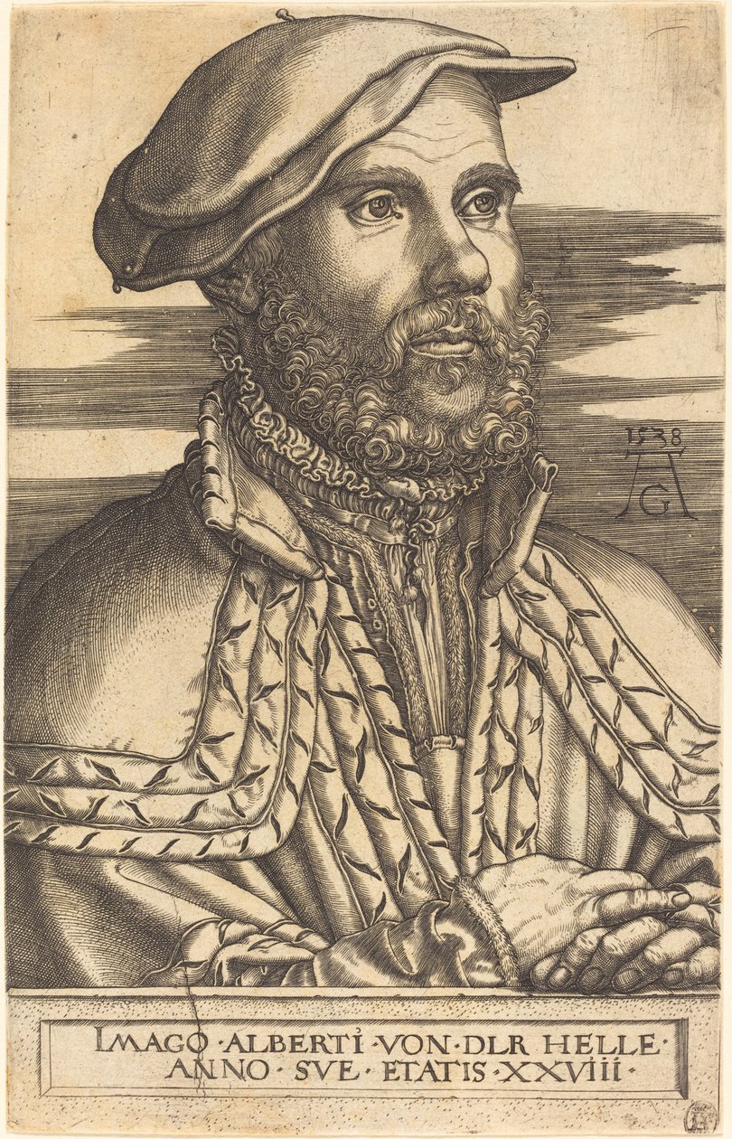 Albert van der Helle, 1538 de Heinrich Aldegrever