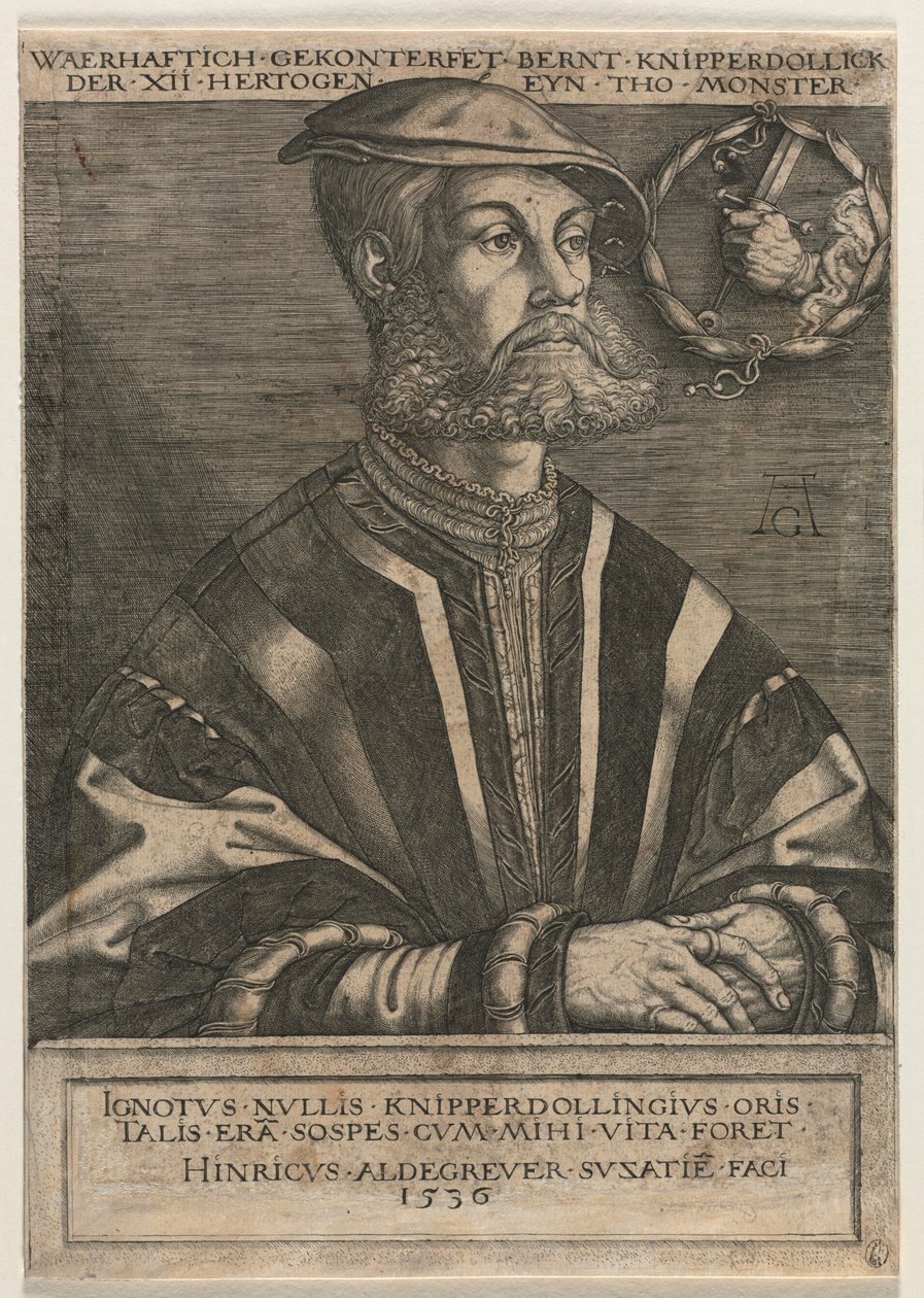 Bernt Knipperdolling, 1536 de Heinrich Aldegrever