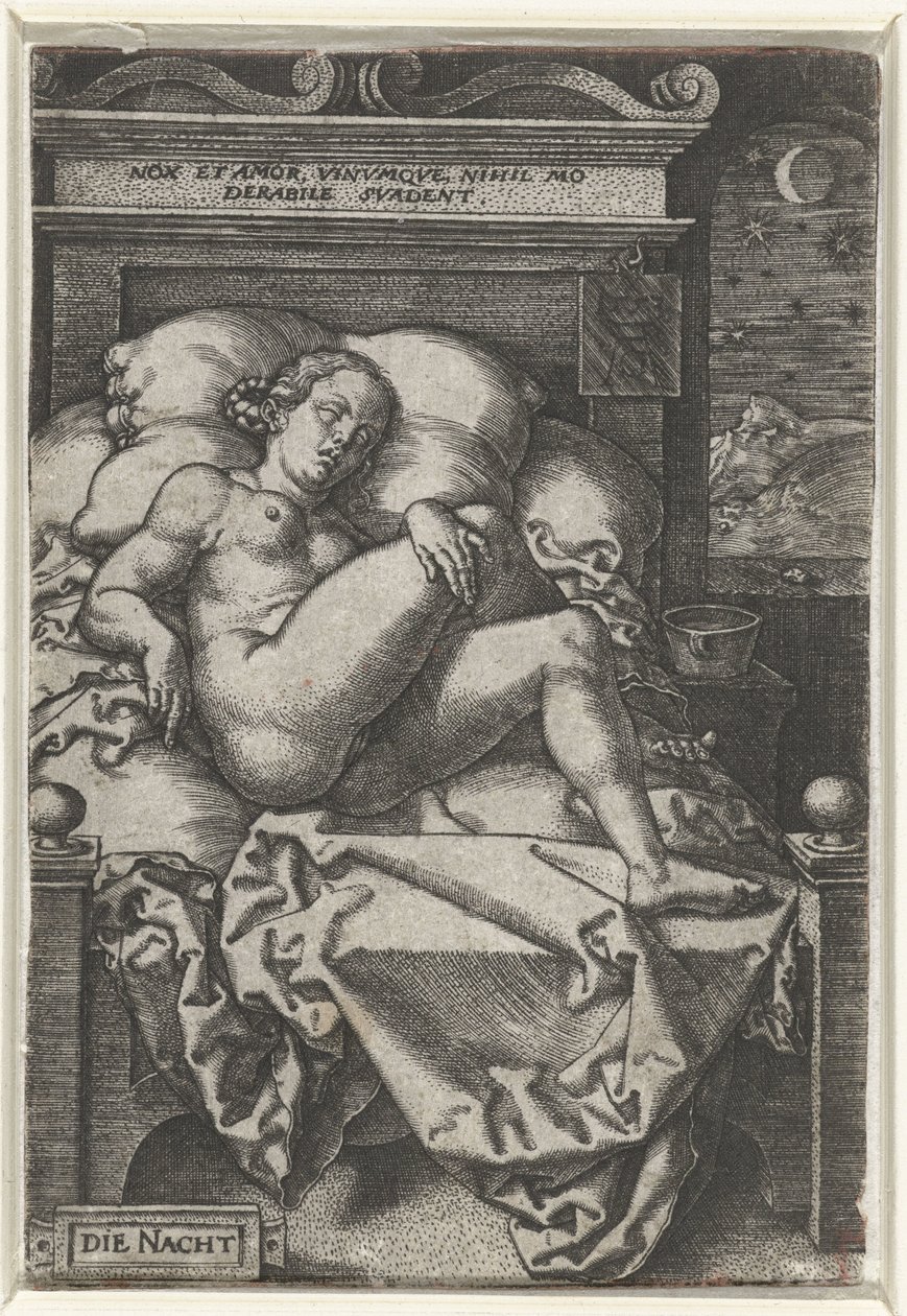 La noche Esa noche (título en el objeto) de Heinrich Aldegrever