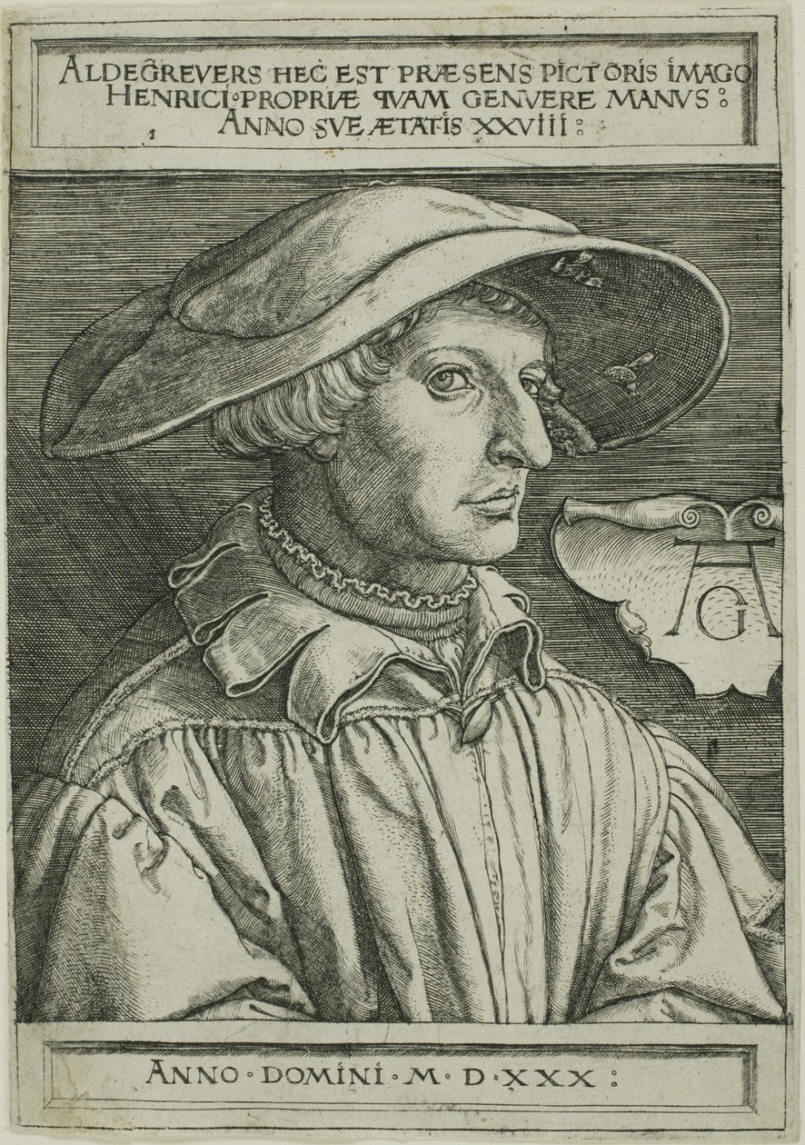 Heinrich Aldegrever, a los 28 años de Heinrich Aldegrever