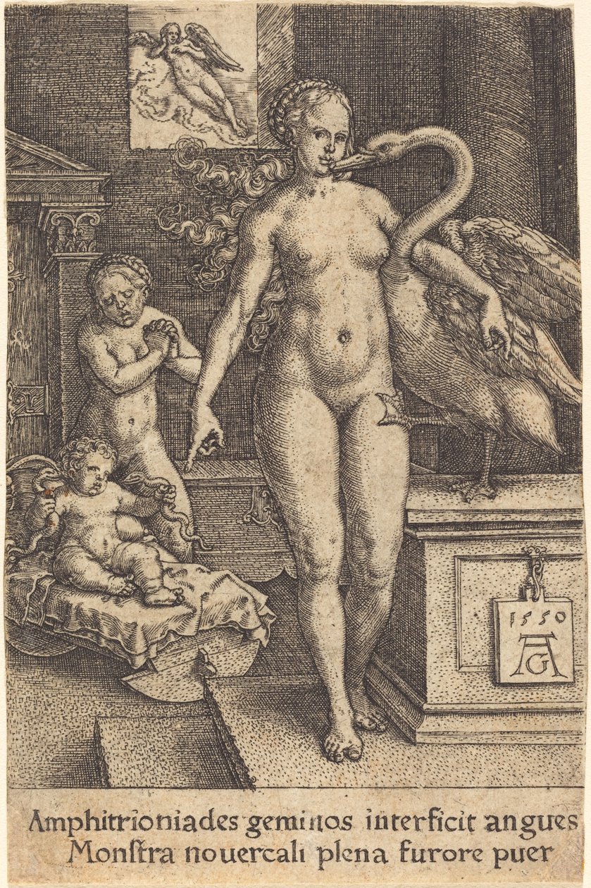 Hércules de niño de Heinrich Aldegrever