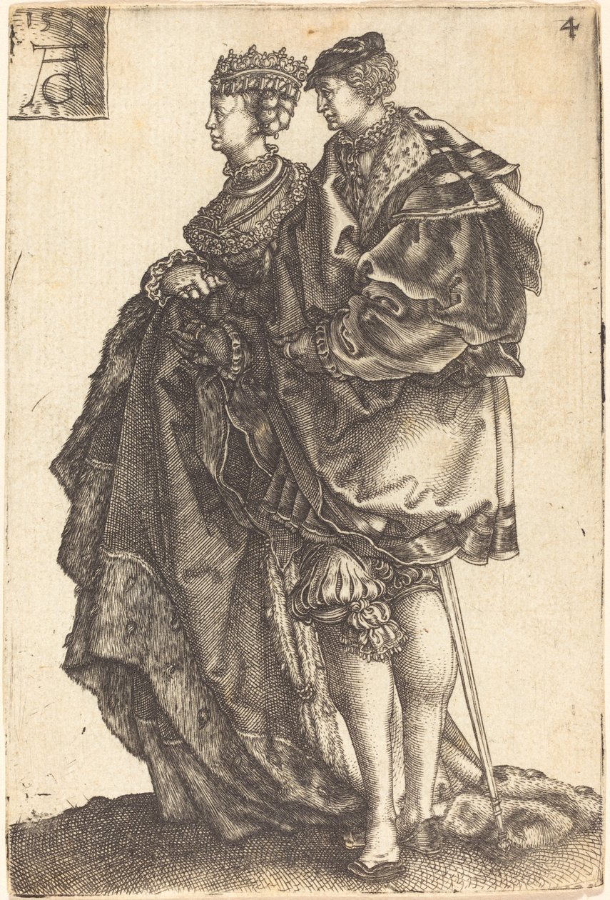 Grandes bailarines de boda, 1538 de Heinrich Aldegrever