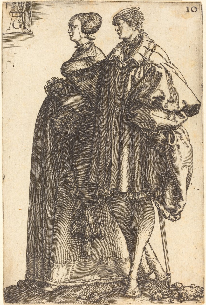 Grandes bailarines de boda, 1538 de Heinrich Aldegrever