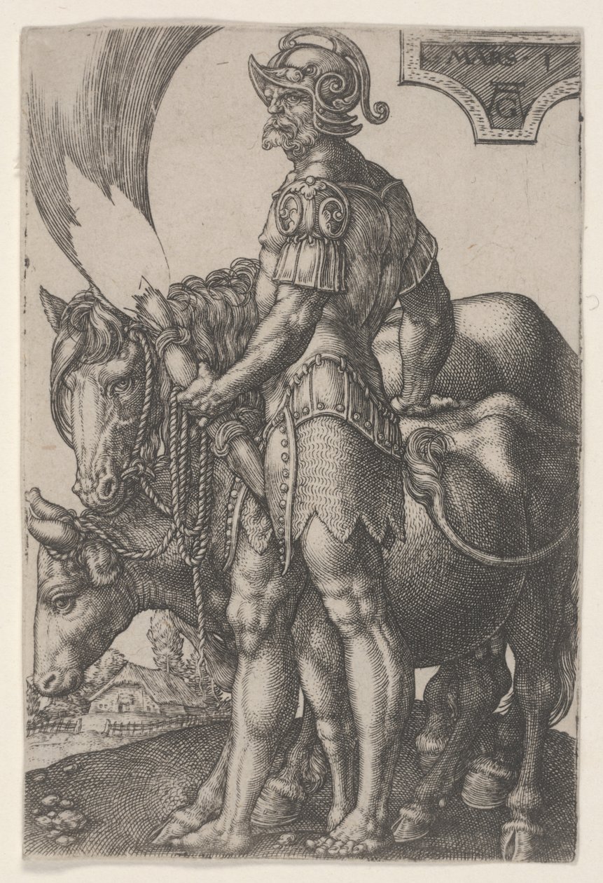 Marte, c.1533 de Heinrich Aldegrever