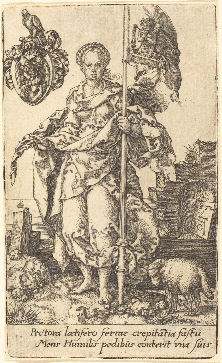 Modestia, 1552 de Heinrich Aldegrever