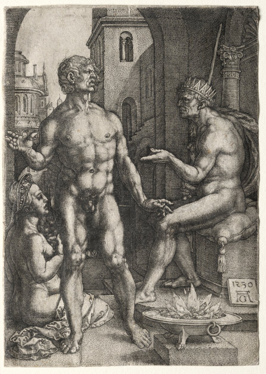 Mucius Saevola, 1530 de Heinrich Aldegrever