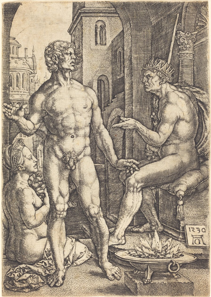 Mucio Escévola de Heinrich Aldegrever