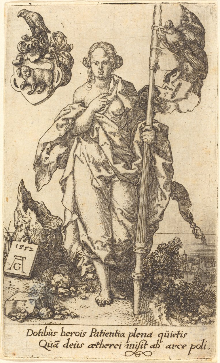 Paciencia, 1552 de Heinrich Aldegrever