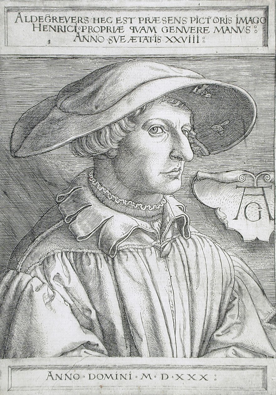 Autorretrato de Heinrich Aldegrever