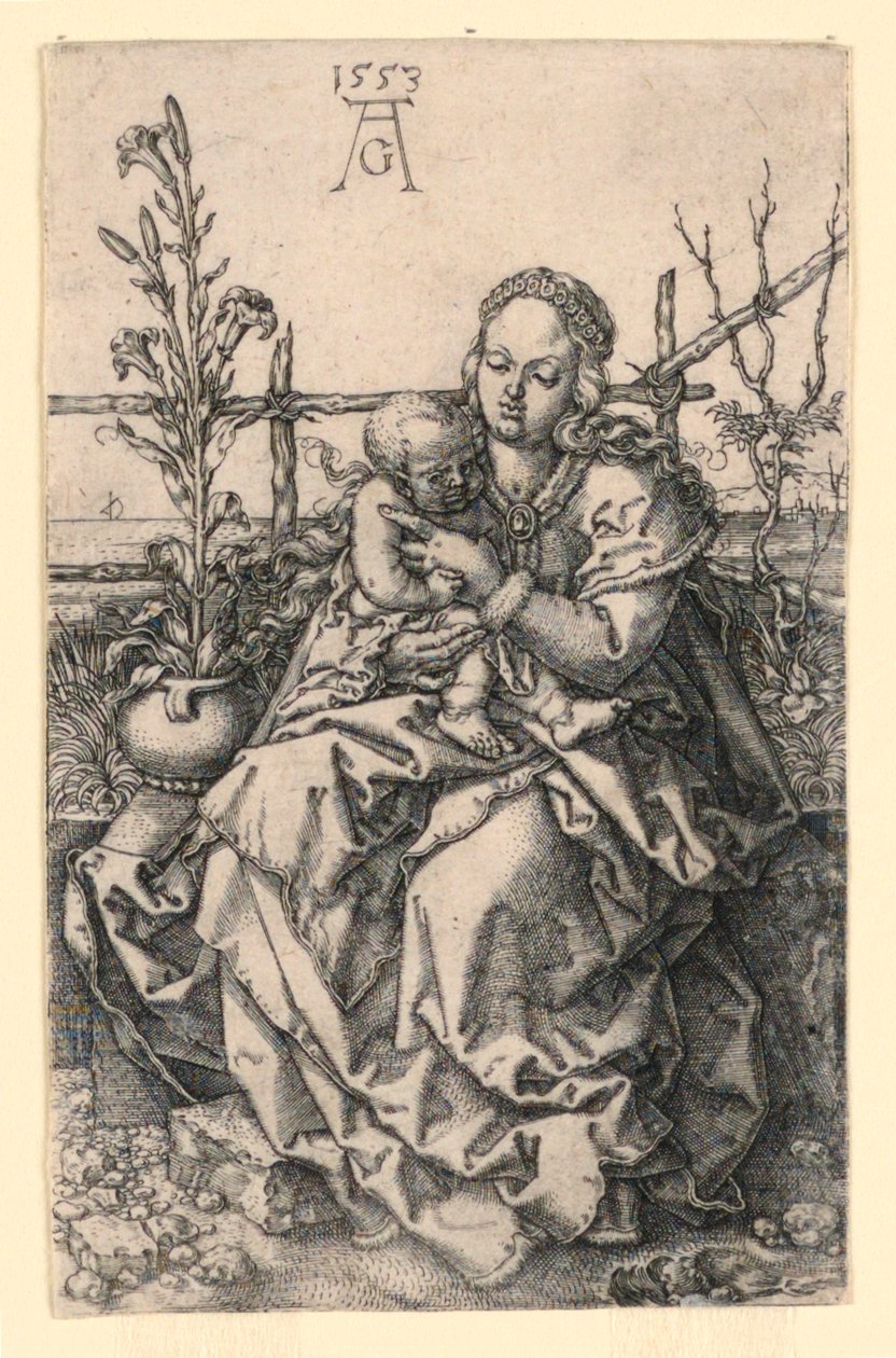 Virgen y niño de Heinrich Aldegrever