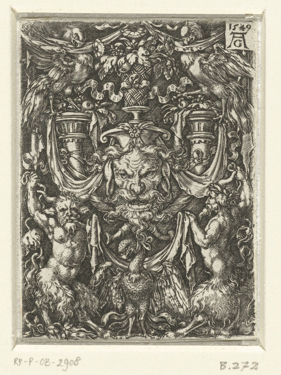 Decoración superficial con grutescos de Heinrich Aldegrever