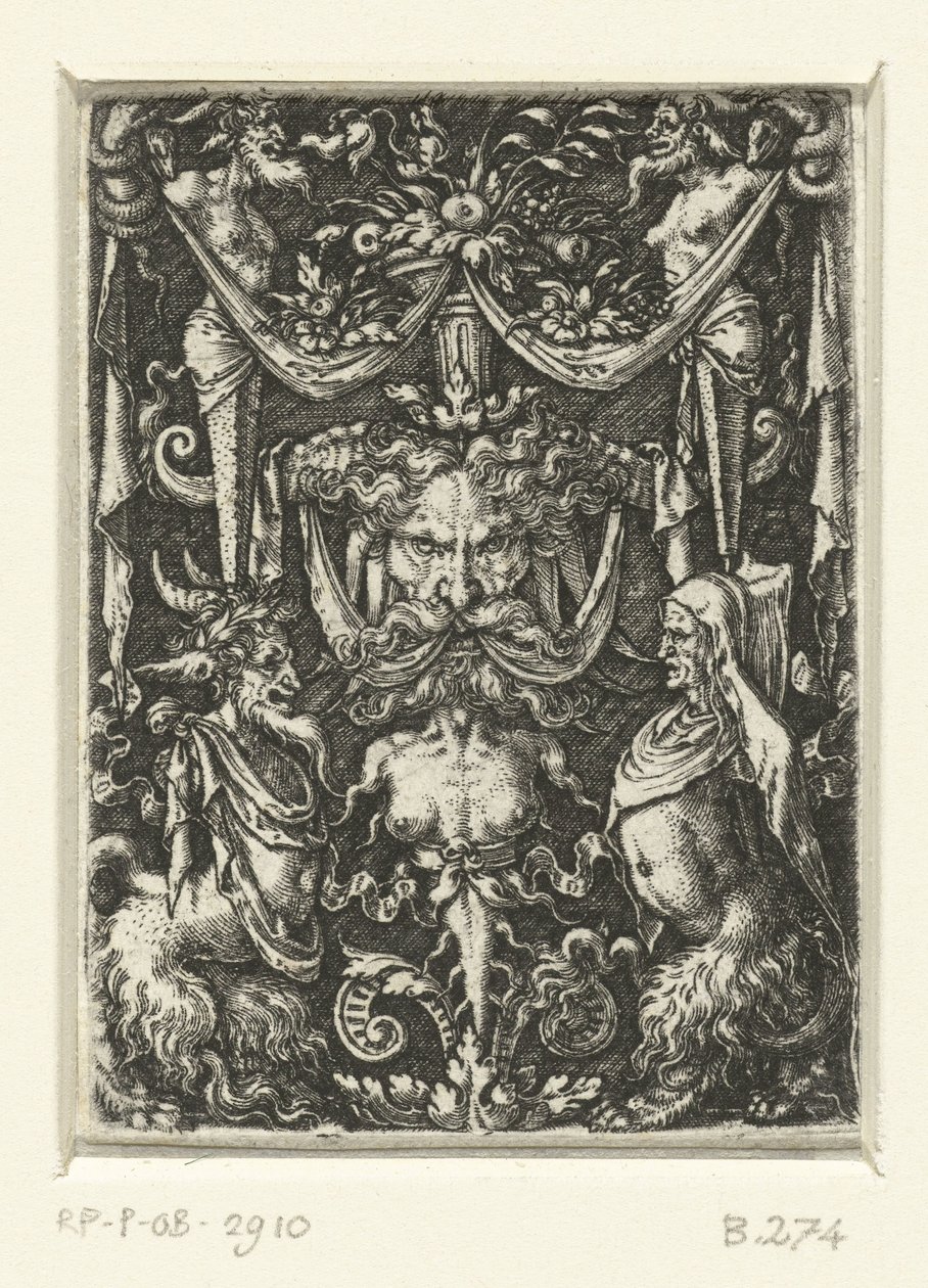 Decoración superficial con grutescos de Heinrich Aldegrever