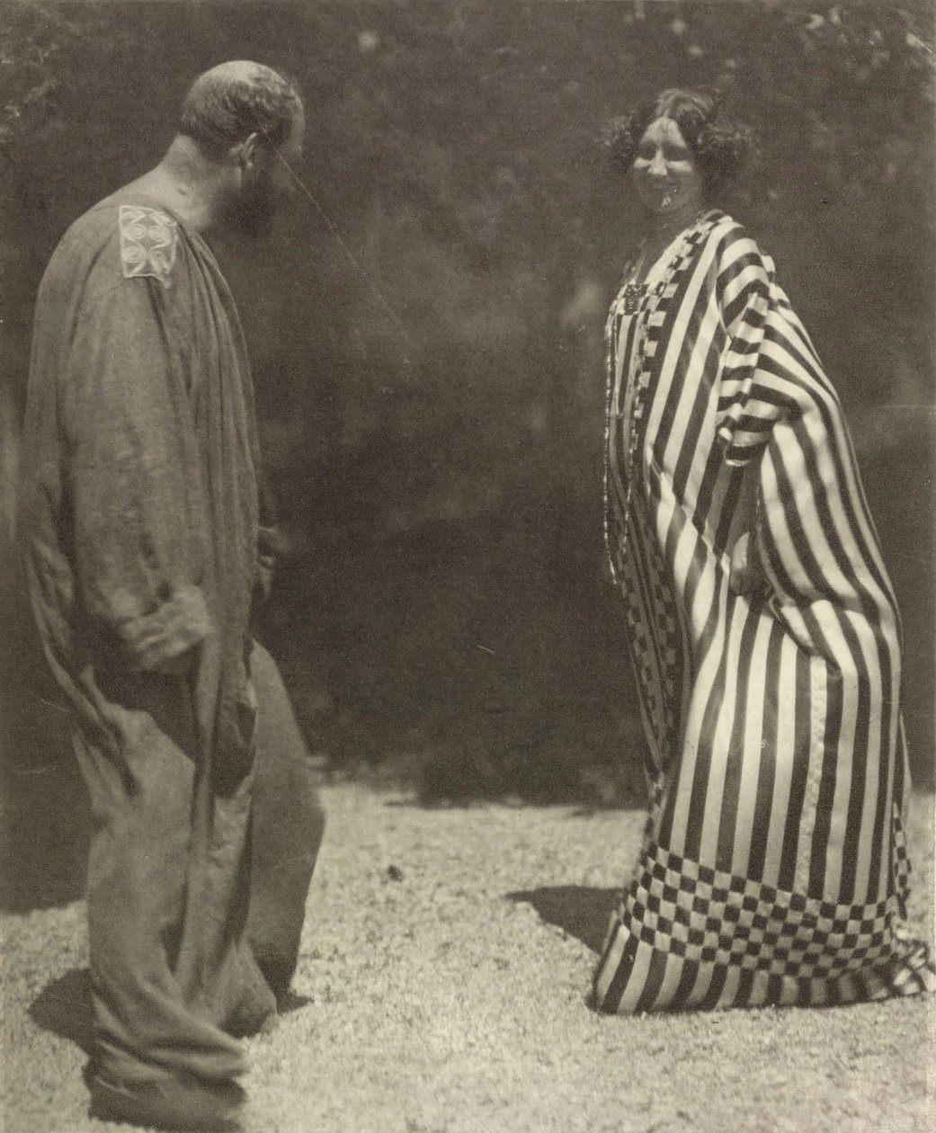 Gustav Klimt y Emilie Flöge, c. 1909 de Heinrich Böhler