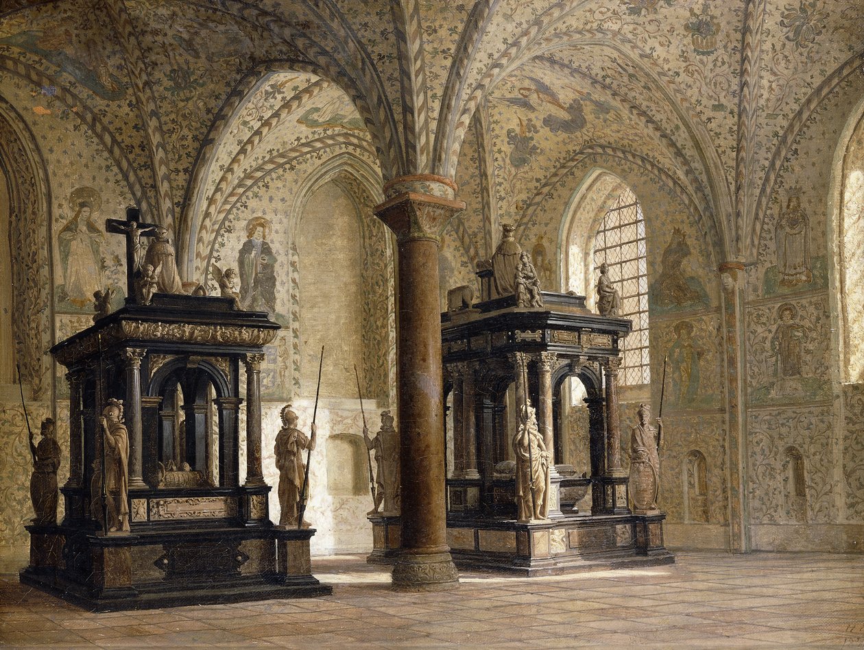 Catedral de Roskilde, Dinamarca, 1874 de Heinrich Hansen