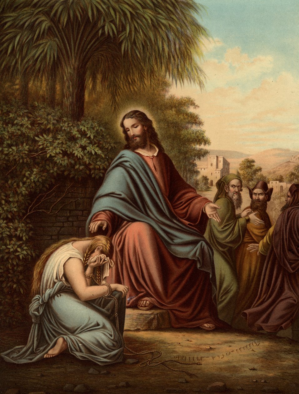 Cristo y la adúltera de Heinrich Jenny