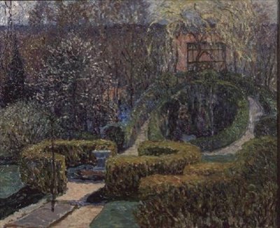 Jardines de primavera, Barkenhoff, 1913 de Heinrich Vogeler