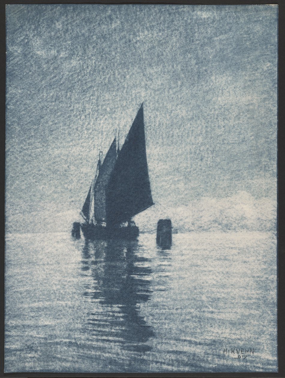 [Velero amarrado] de Heinrich Kuhn