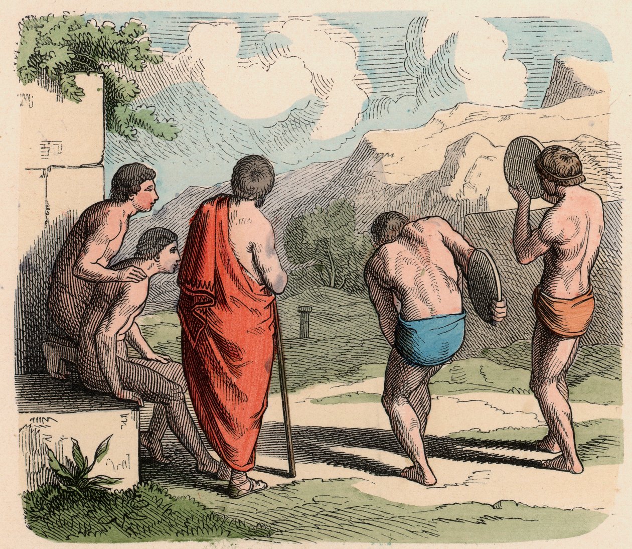 Antigua Grecia: Deporte, Lanzamiento de disco de Heinrich Leutemann