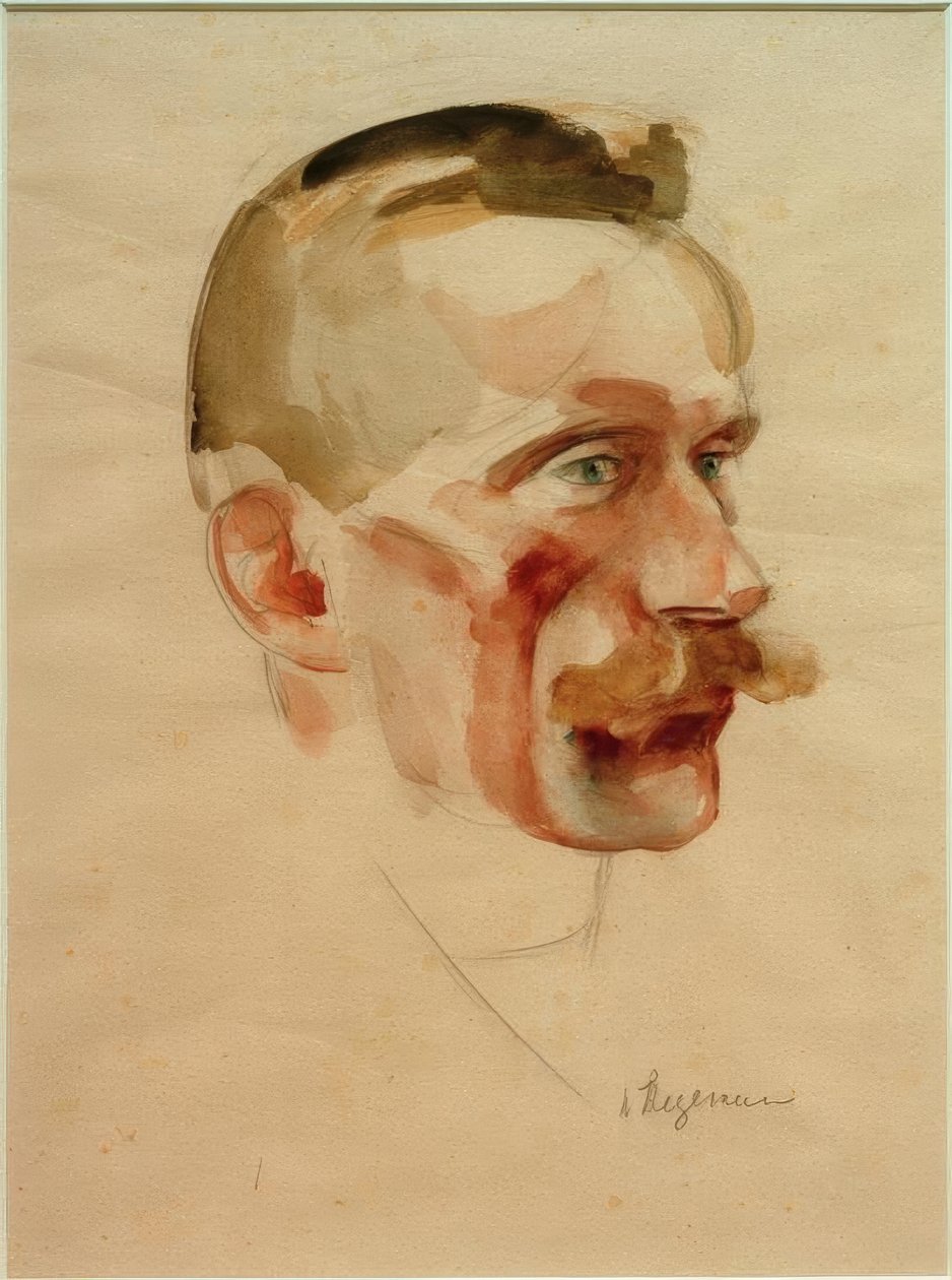 Retrato de Wilhelm Werner, alrededor de 1926 de Heinrich Stegemann