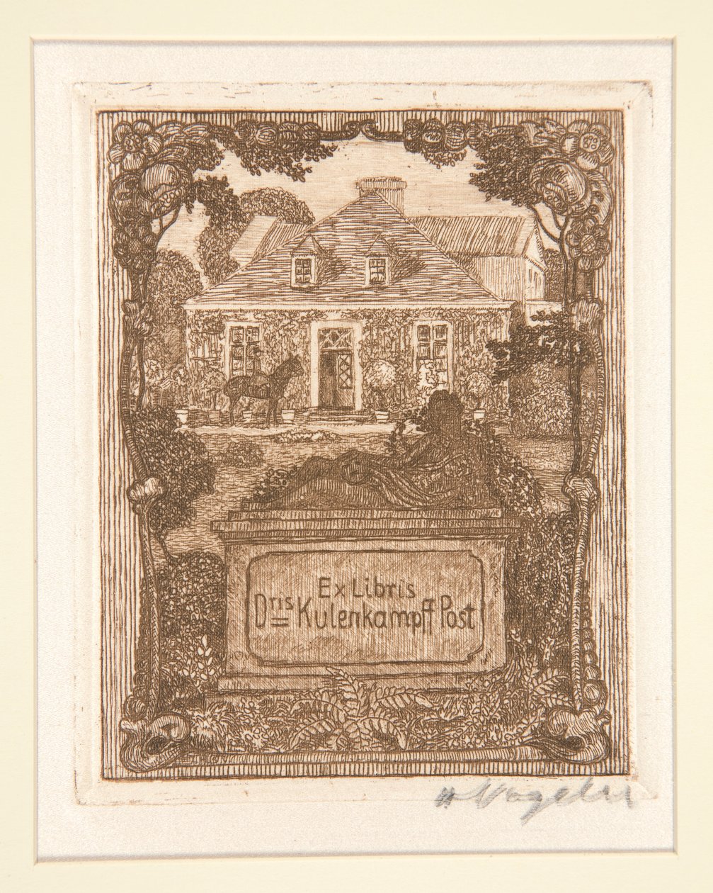 ex libris de Heinrich Vogeler