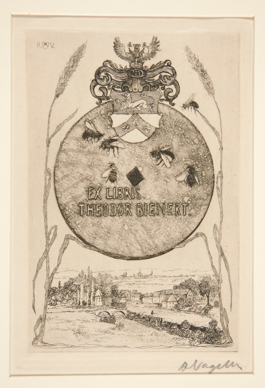 ex libris de Heinrich Vogeler
