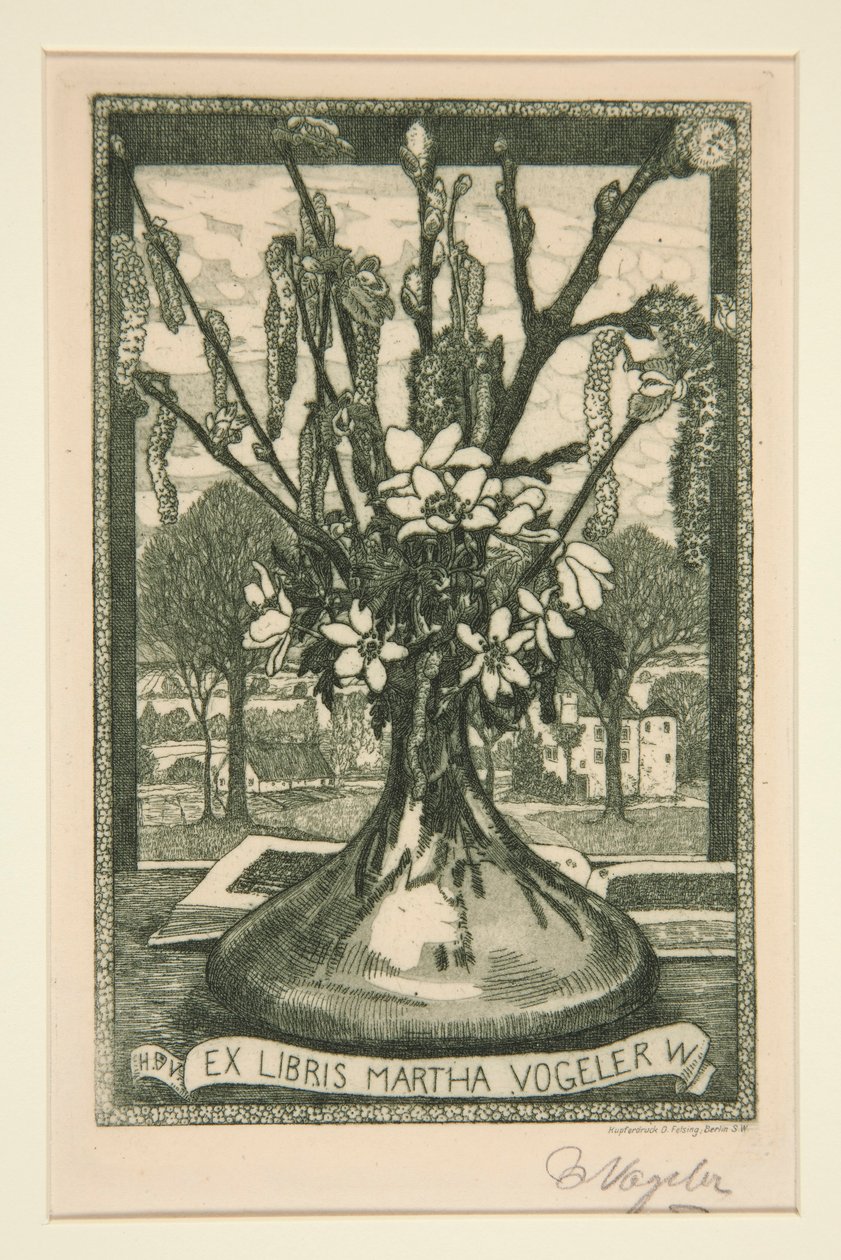 ex libris de Heinrich Vogeler