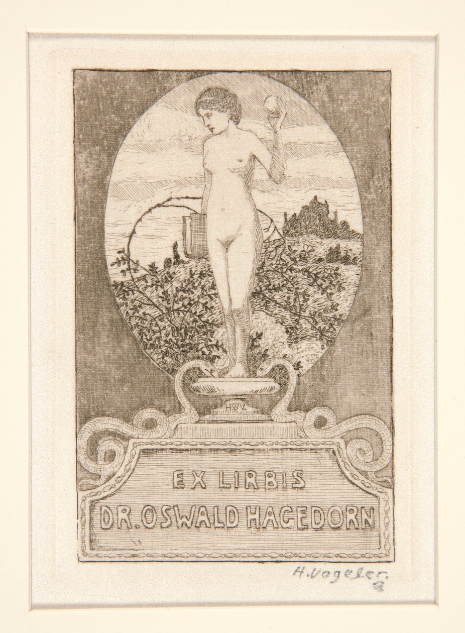 ex libris de Heinrich Vogeler