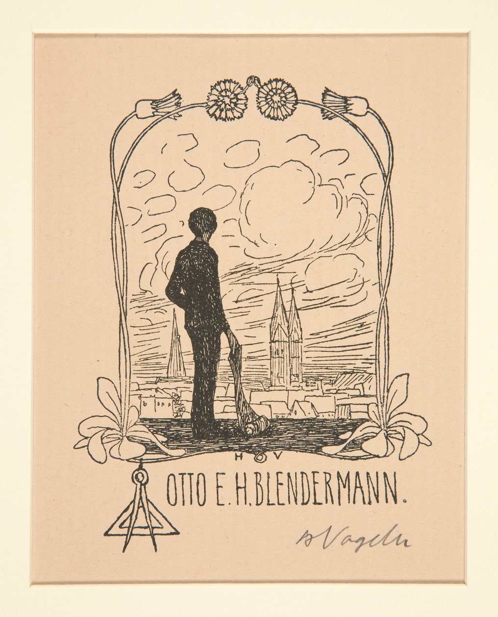 ex libris de Heinrich Vogeler