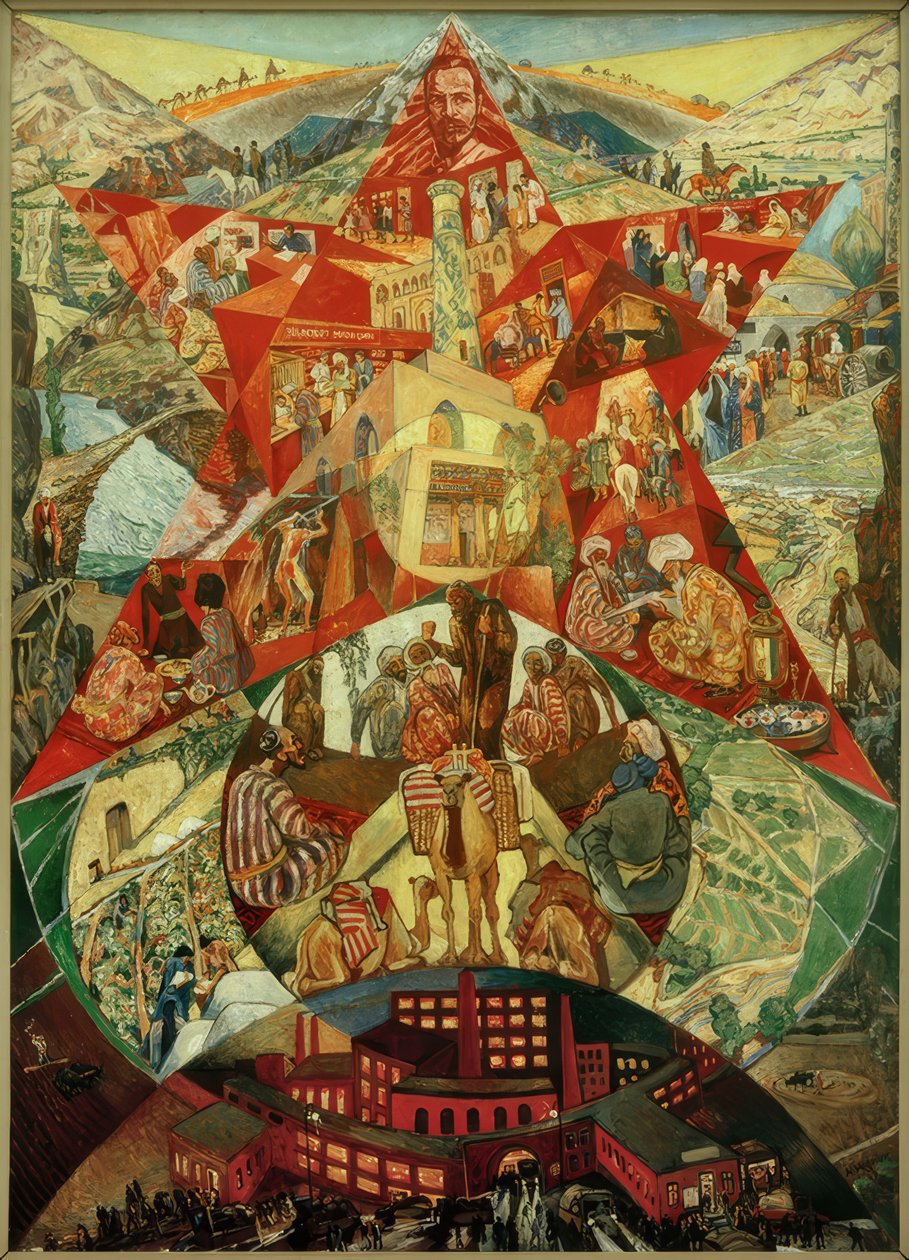 La construcción de las repúblicas soviéticas de Asia Central de Heinrich Vogeler