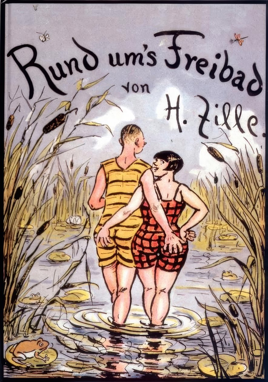H.Zille, Alrededor de la piscina / Portada de Heinrich Zille