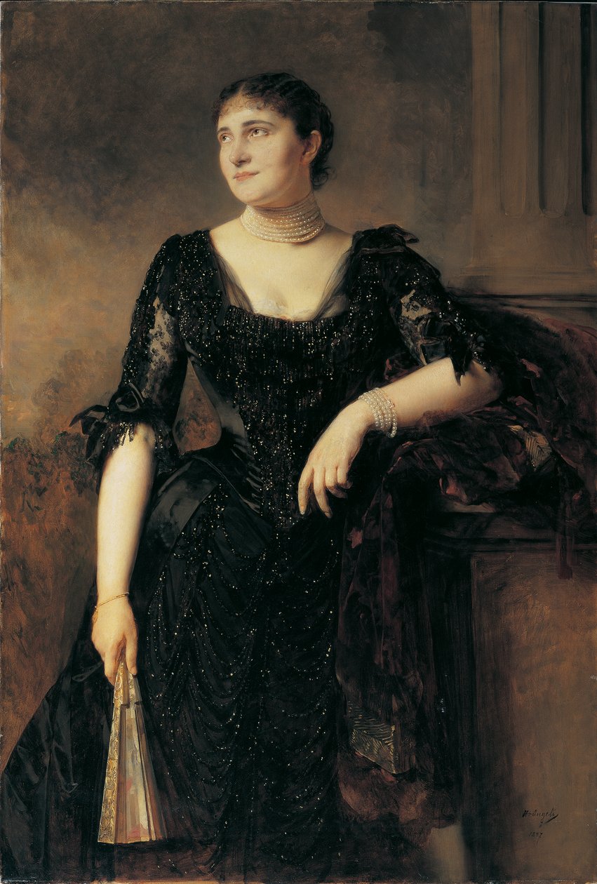 retrato de una dama de Heinrich von Angeli