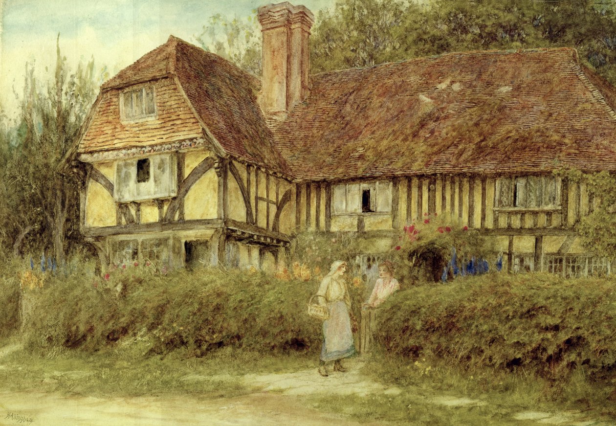 Una cabaña de Kent de Helen Allingham