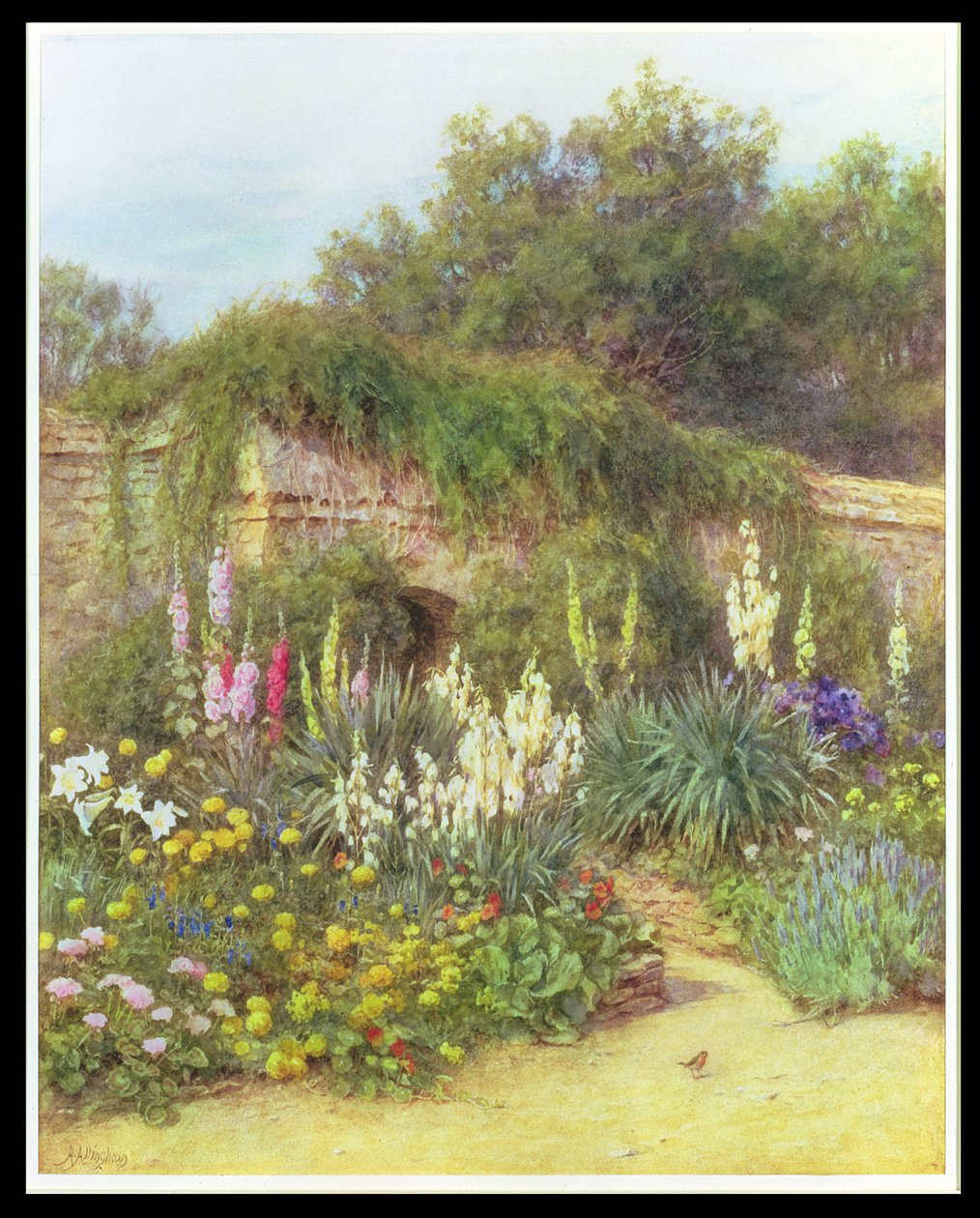 En el jardín de Munstead Wood, el jardín de Gertrude Jekyll, Godalming, Surrey de Helen Allingham