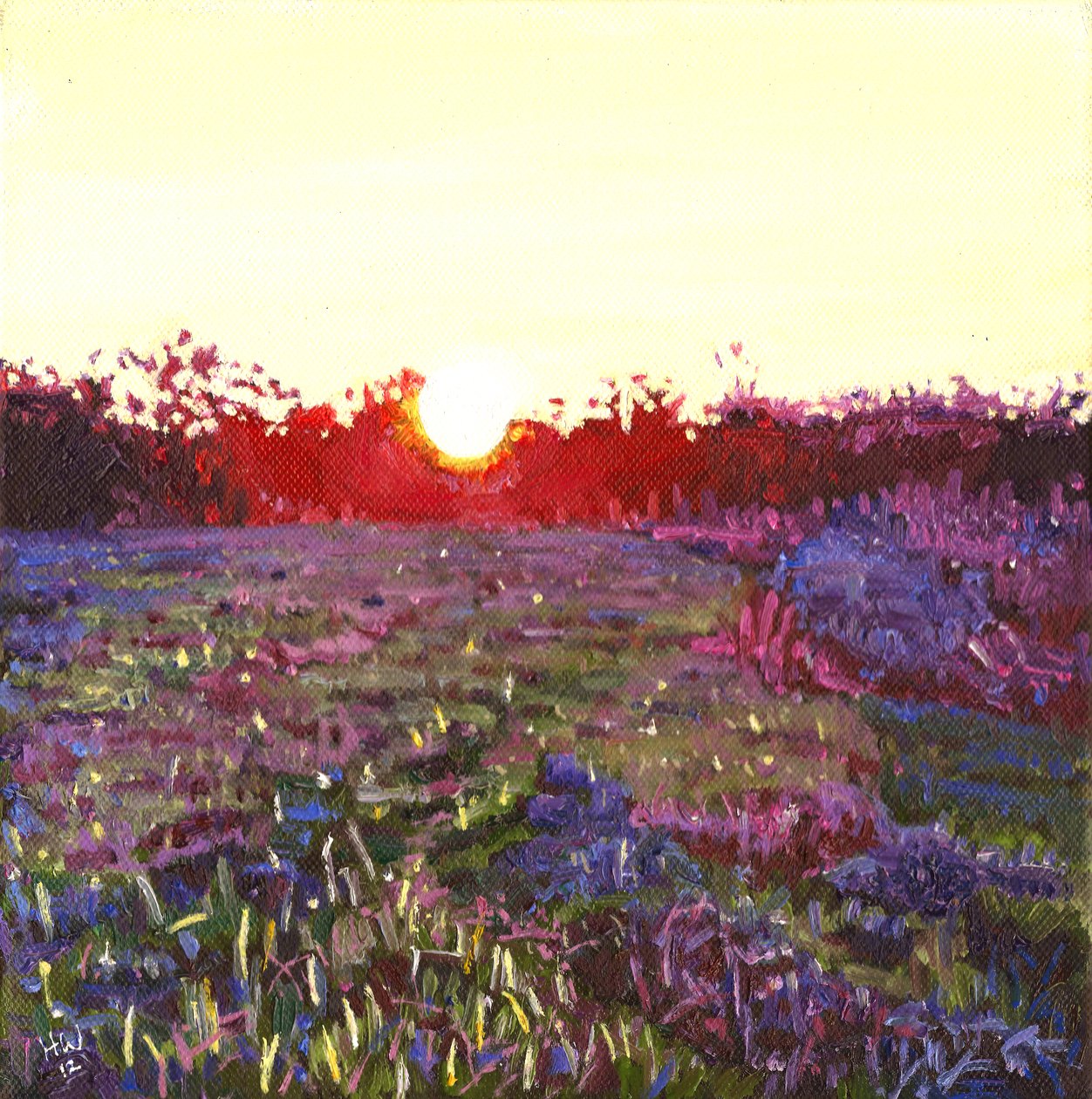 Atardecer en Farley, 2012 de Helen White