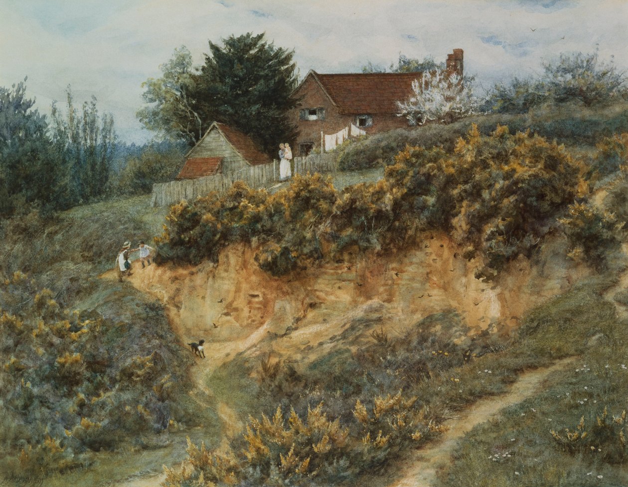 En Sandhills, Witley de Helen Allingham