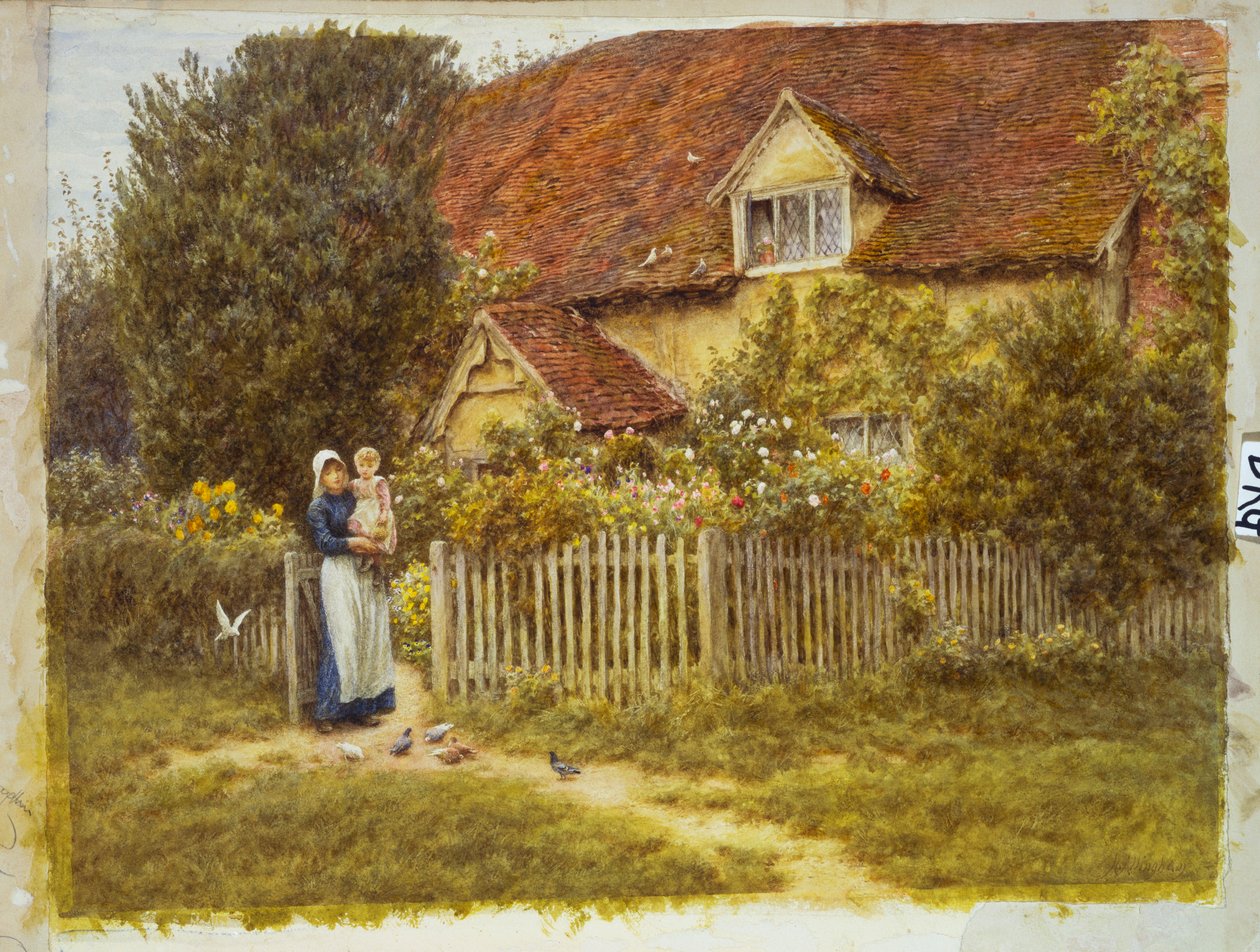 Granja East End, Moss Lane, Pinner de Helen Allingham