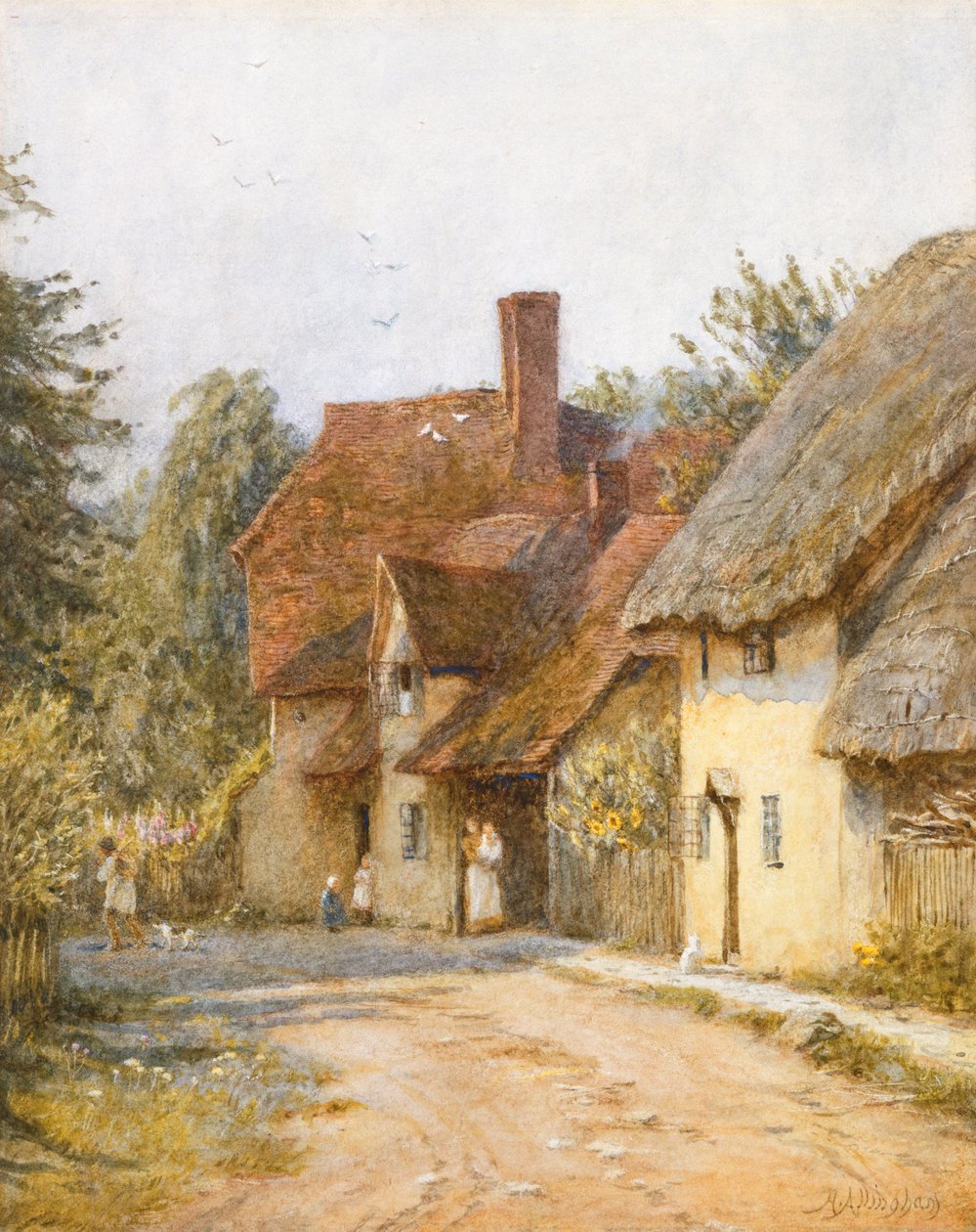 East Hagbourne, Berkshire de Helen Allingham